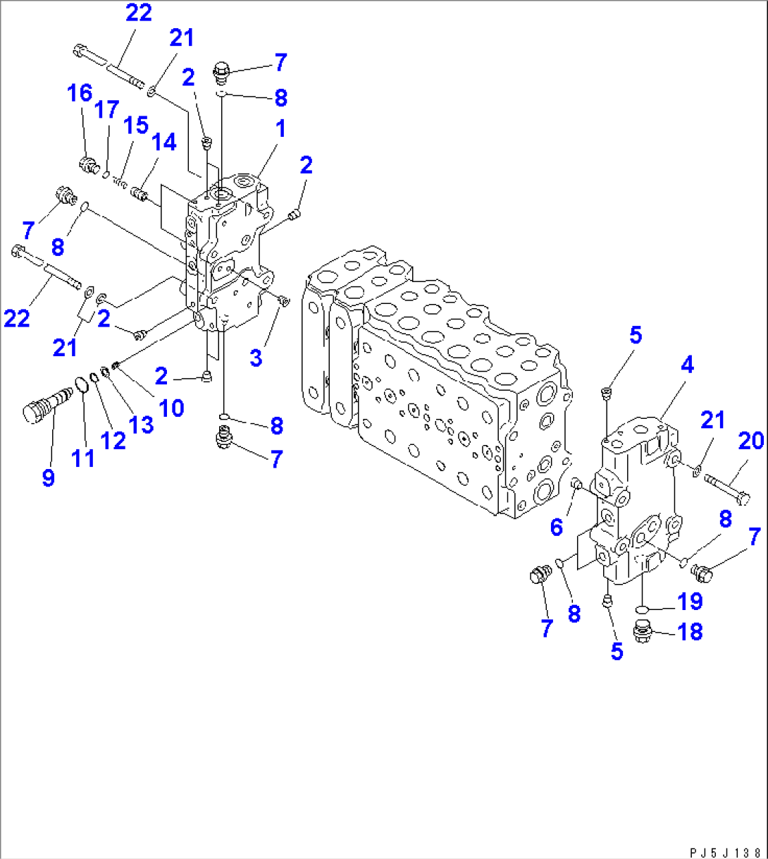 MAIN VALVE (2-ACTUATOR) (4/15)(#32001-)