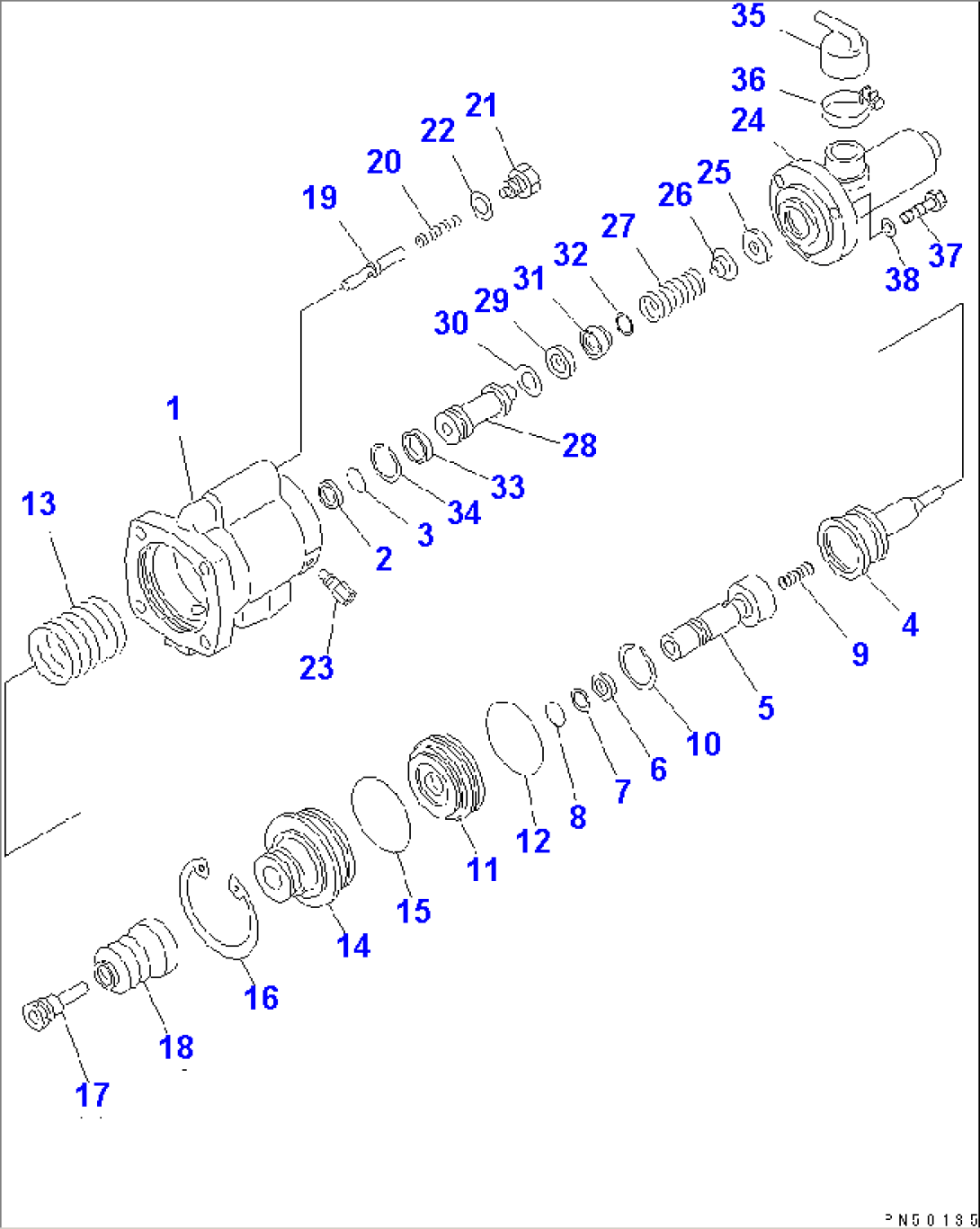 BOOSTER AND MASTER CYLINDER