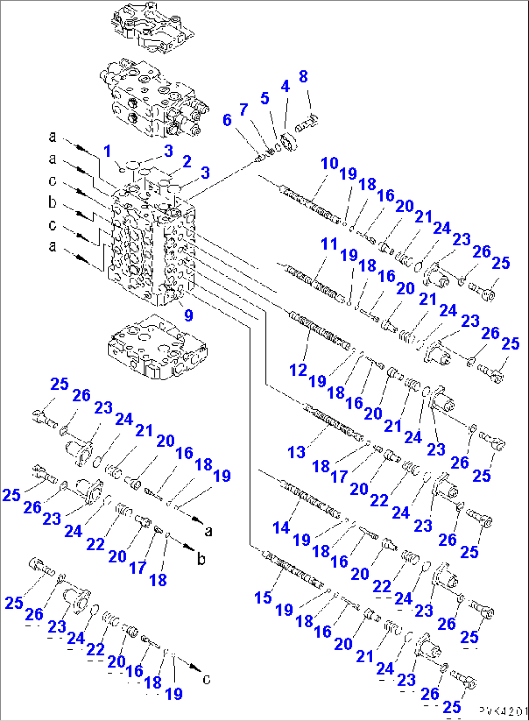 MAIN VALVE (2-ACTUATOR) (1/12)(#K30545-K35000)