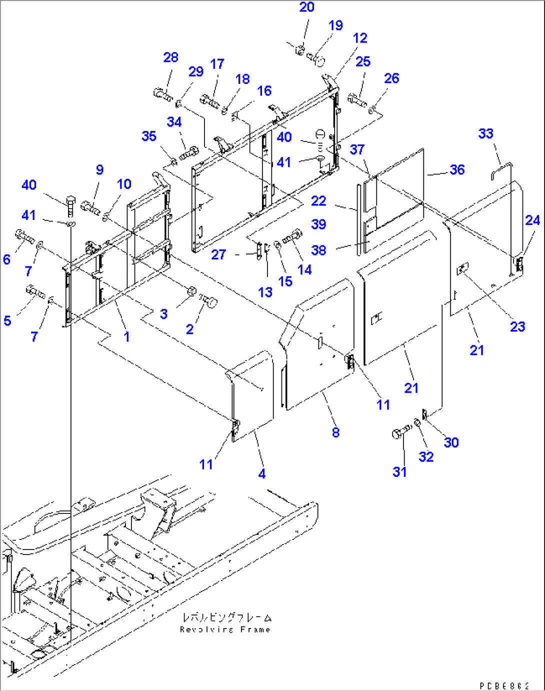 LEFT SIDE COVER (MACHINE CAB)(#K30001-K31999)