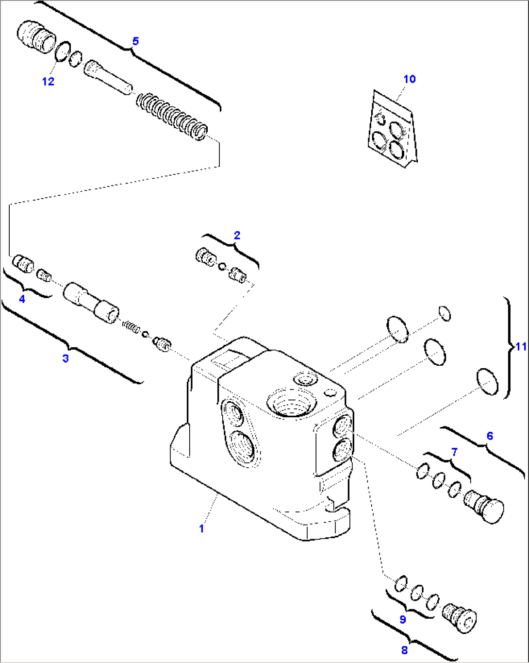 SHOVEL CONTROL VALVE (WITH RETURN TO DIG) (2/4)