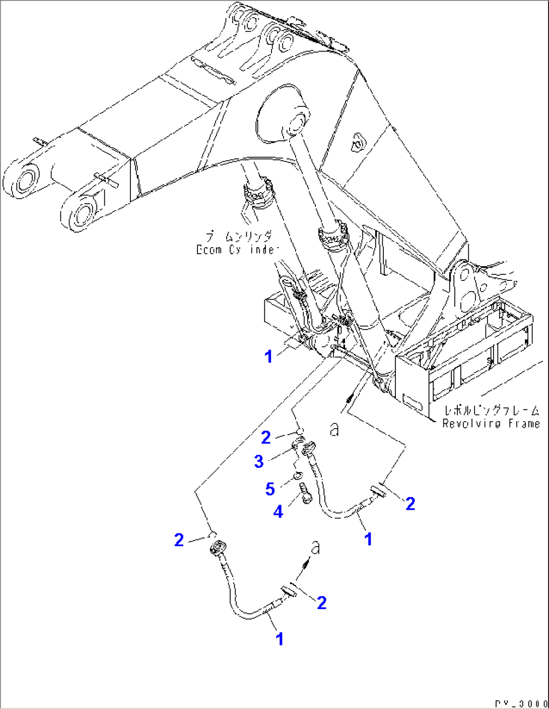 BOOM CYLINDER LINE (BACKHOE)