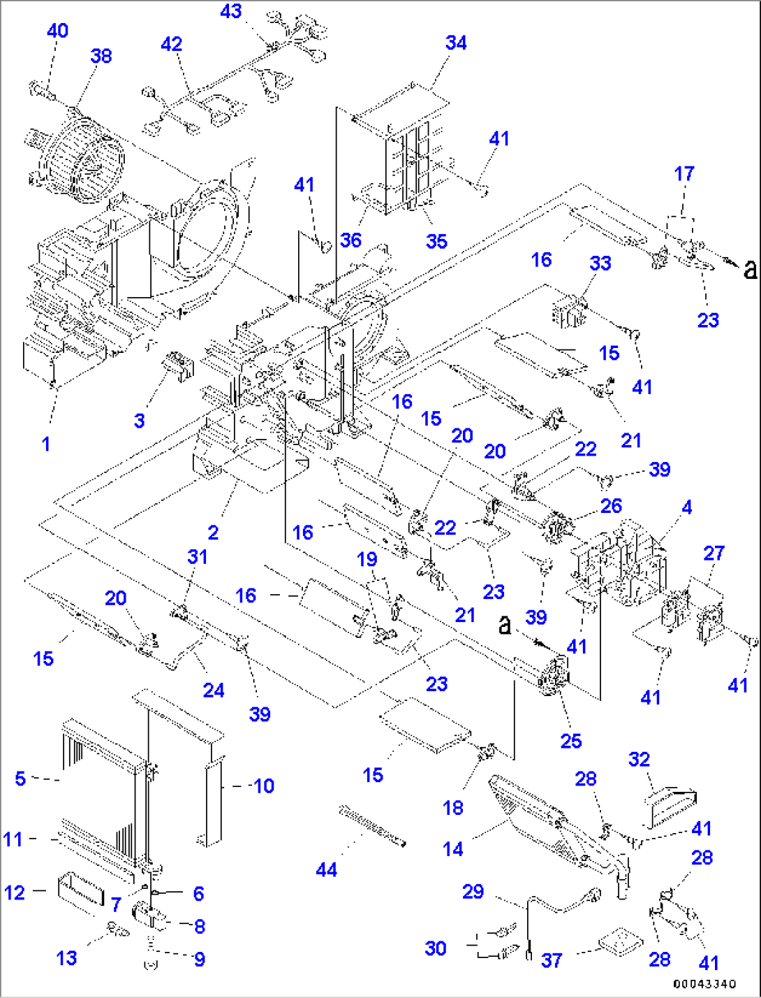 Cab, EOPS Cab, Vandalism Protection, With KOMTRAX, Without Master Key, Floor, Air Conditioner