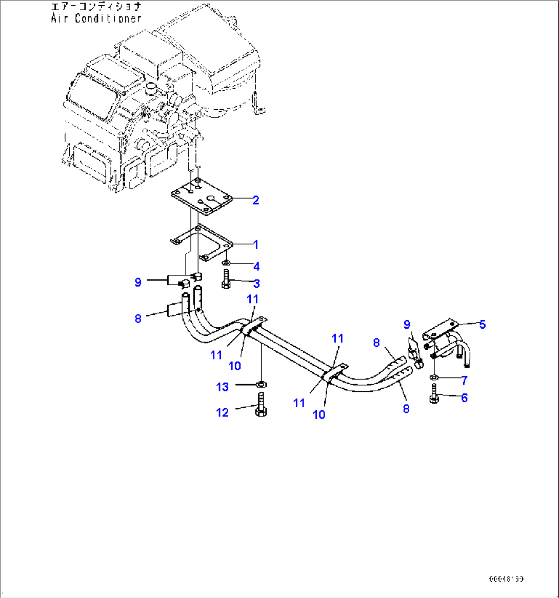 Cab, Heater Piping (#7079-)