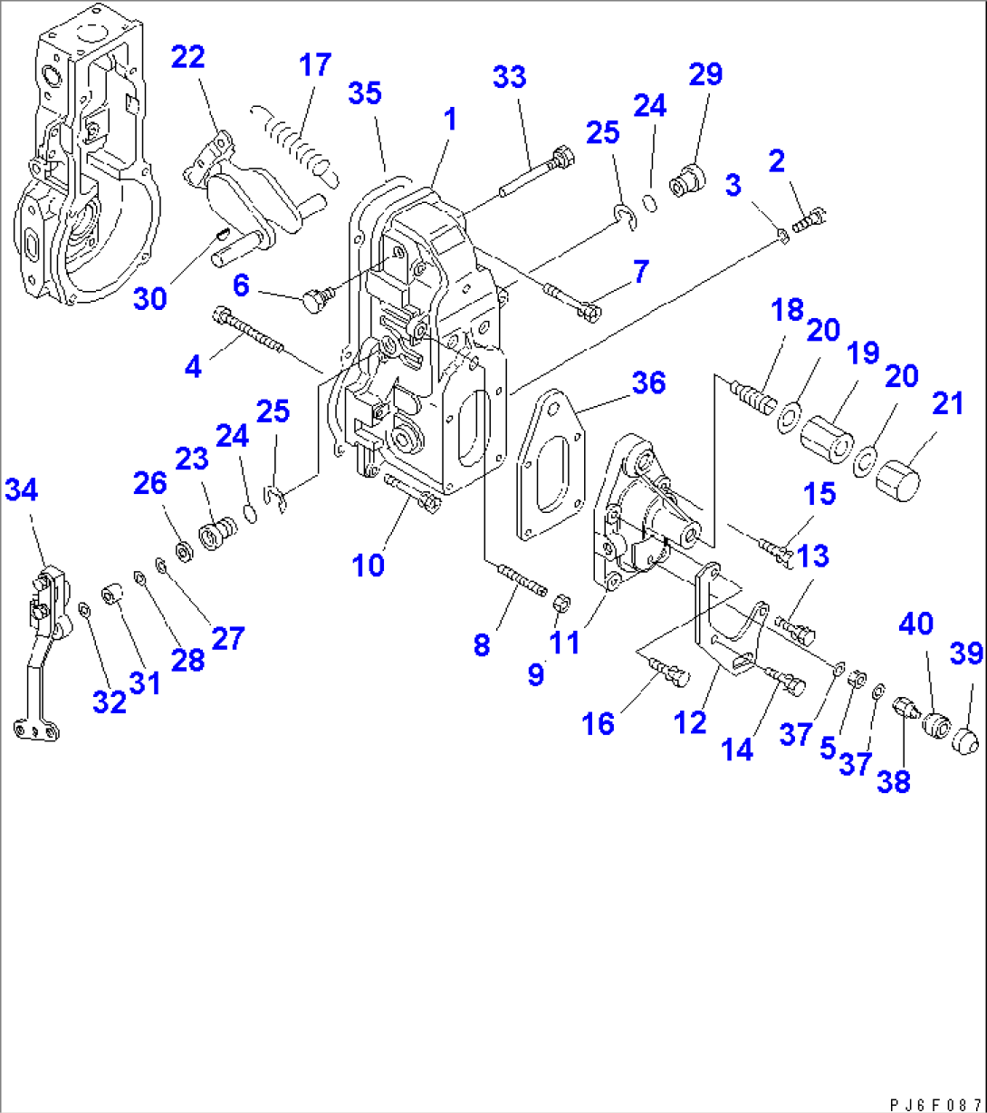 FUEL INJECTION PUMP (GOVERNOR) (2/2) (INNER PARTS)