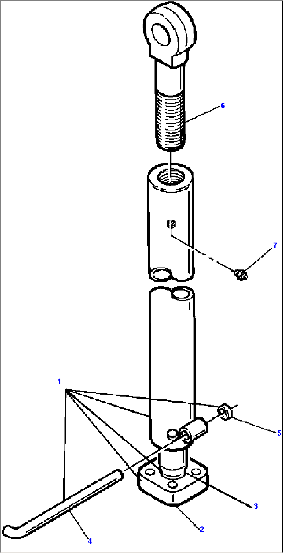 BULLDOZER UPPER STRUT