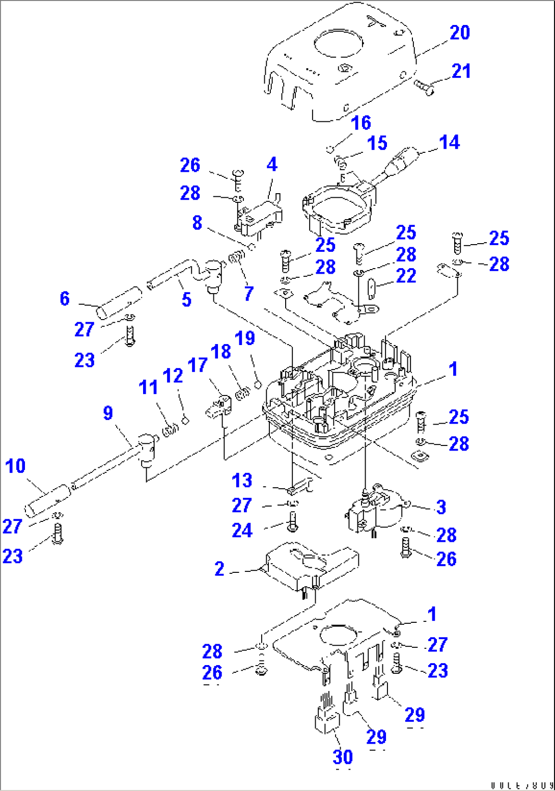 TRANSMISSION CONTROL SWITCH(#50001-)