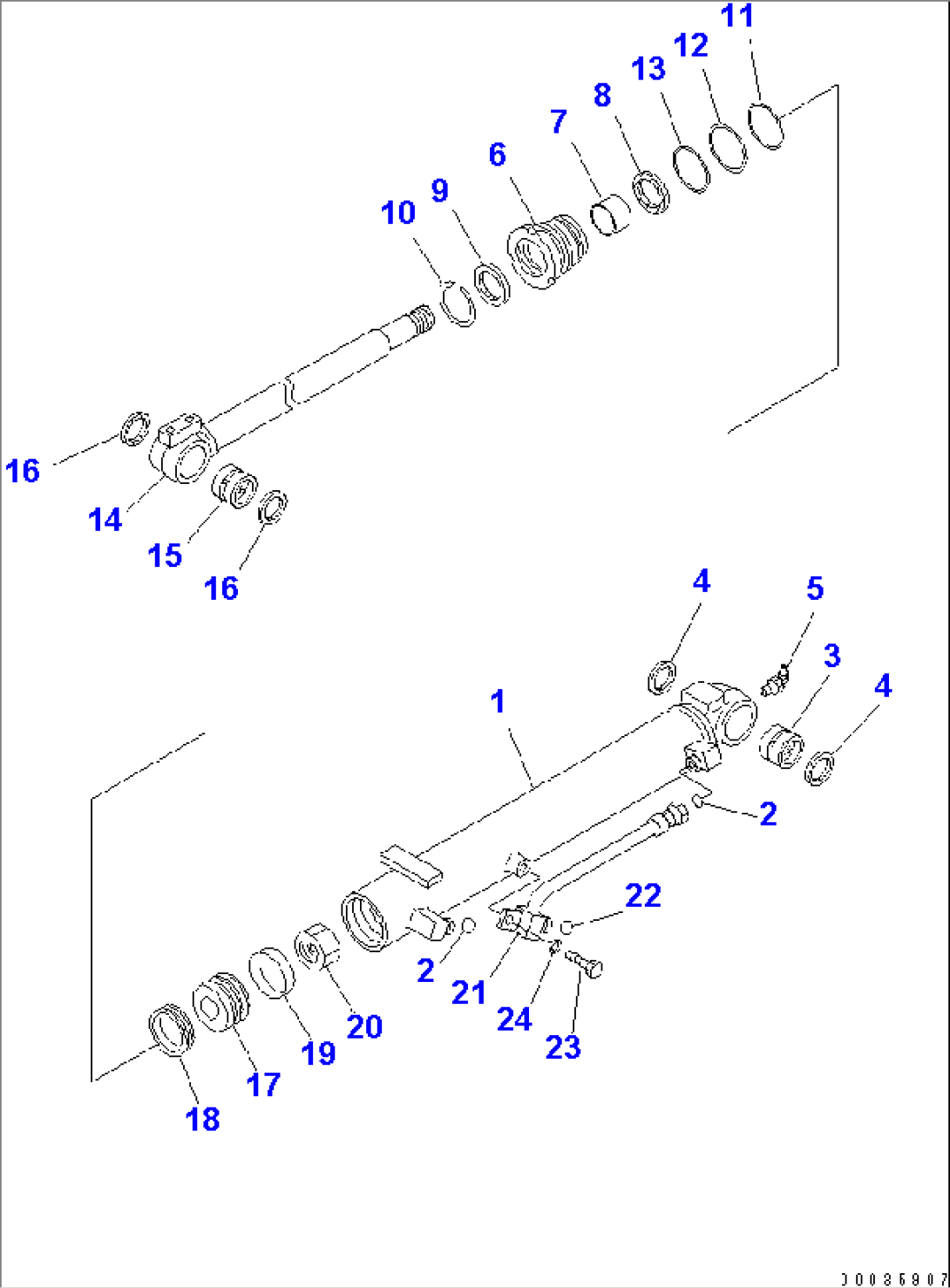BLADE ANGLE CYLINDER (PA BLADE) (FOR NORTH AMERICA)