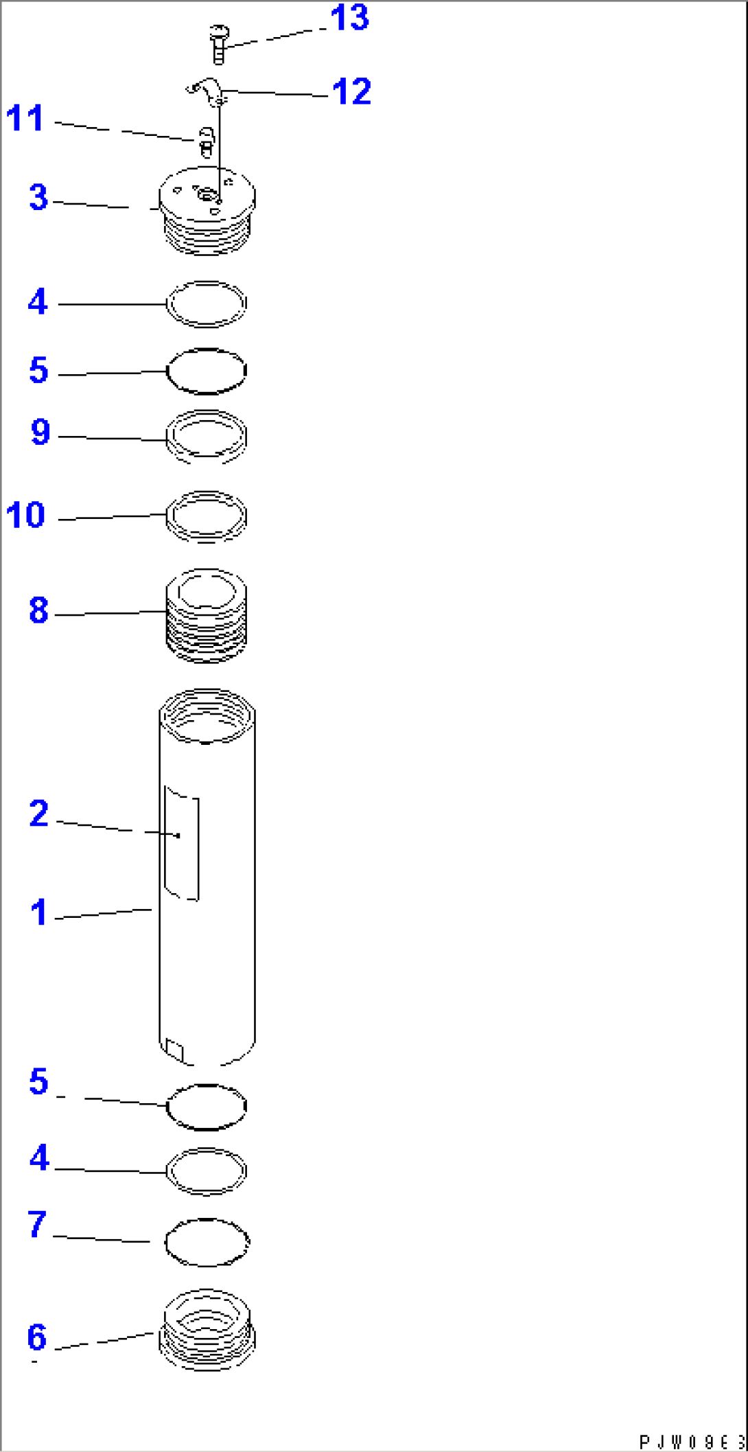 BRAKE ACCUMULATOR(#50701-)