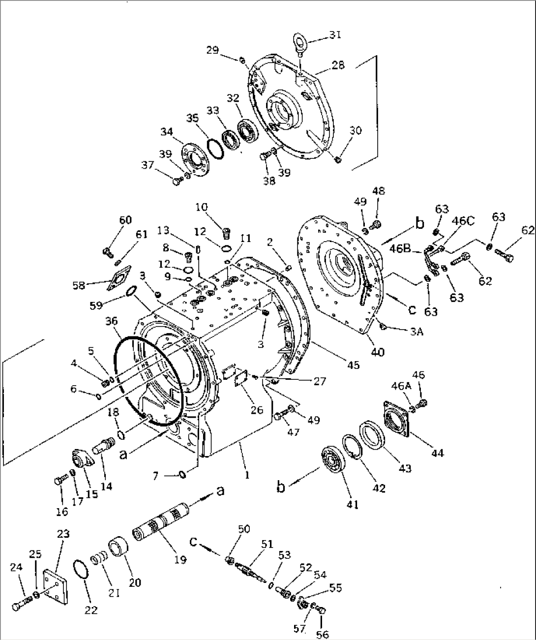 TRANSMISSION CASE (FOR HEAVY DUTY)(#1819-)