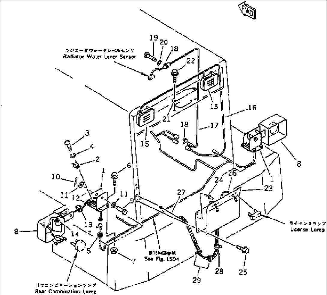 ELECTRICAL SYSTEM (REAR LAMP) (TBG/ABE SPEC.)(#20001-)
