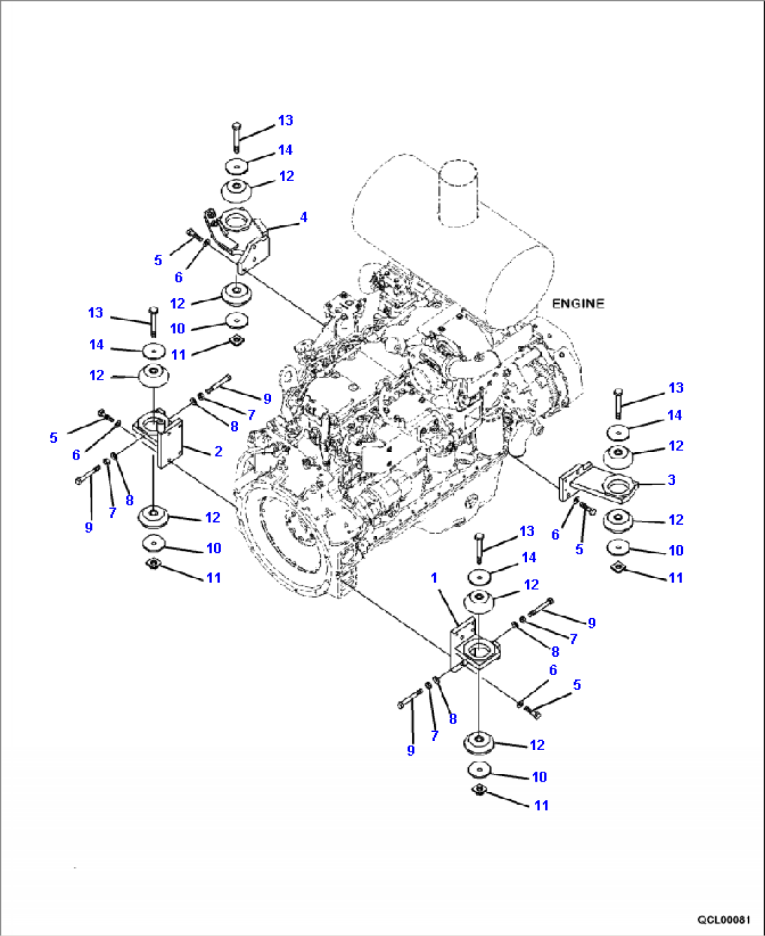 B0100-01A0 ENGINE MOUNT