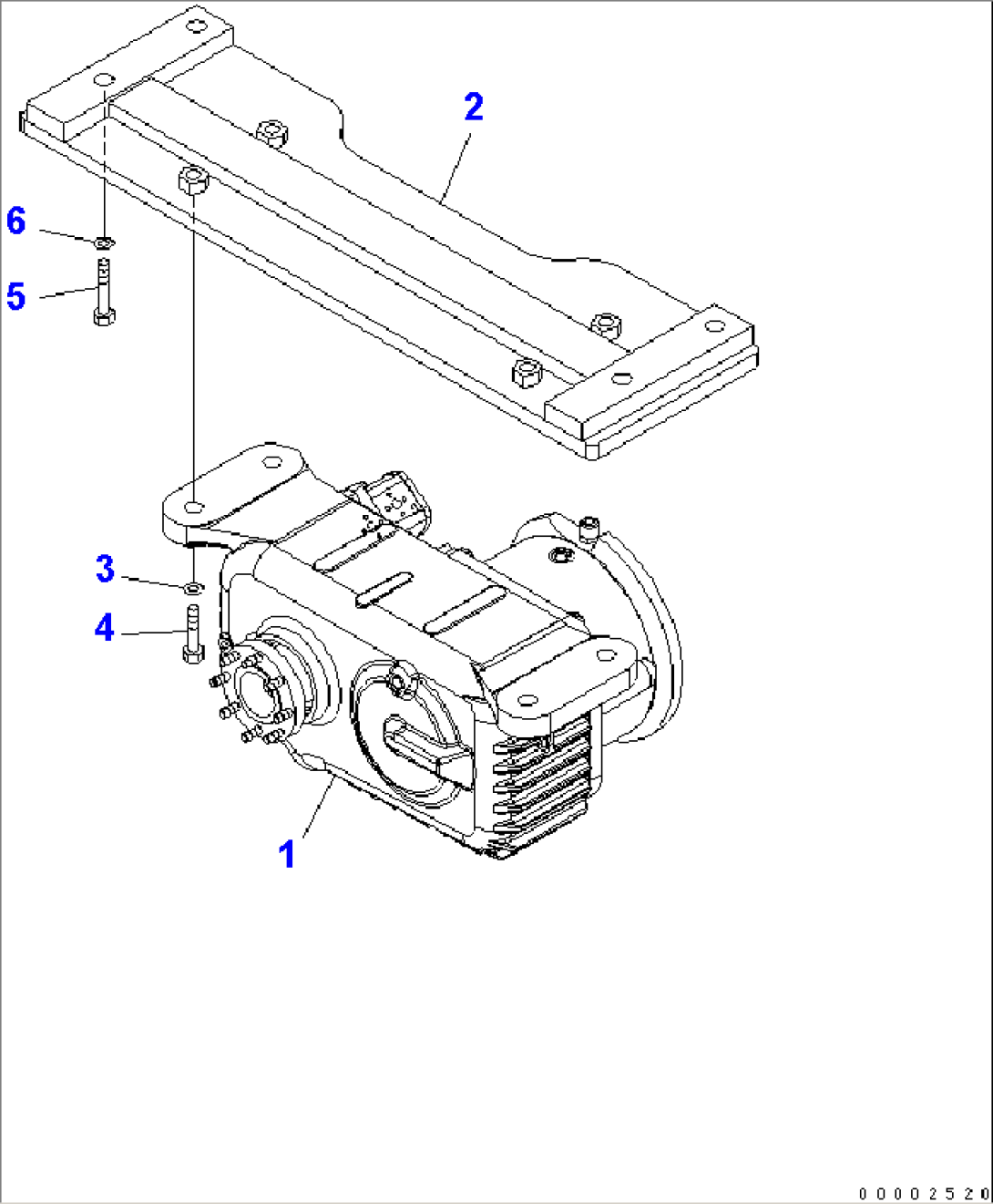 TRANSMISSION AND MOUNTING PARTS