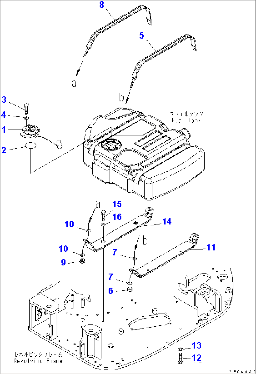 FUEL TANK (SENSOR AND MOUNTING)(#4001-6500)