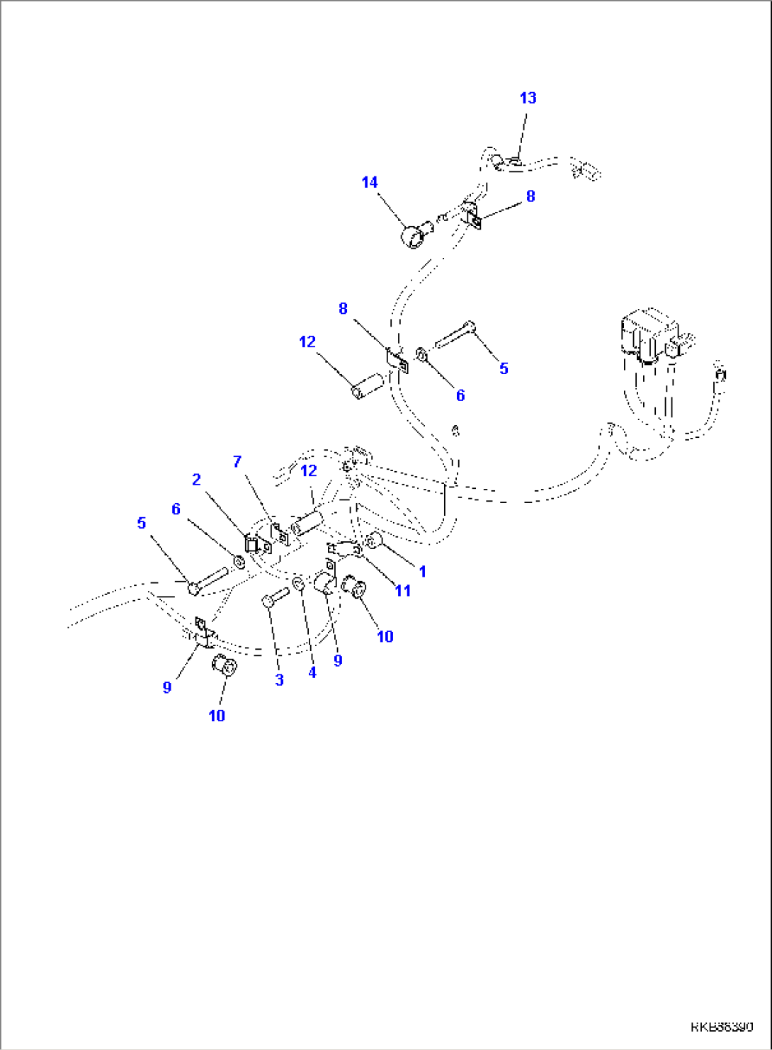 ELECTRIC WIRING, WIRE HARNESS CLAMP, ENGINE (2/3)