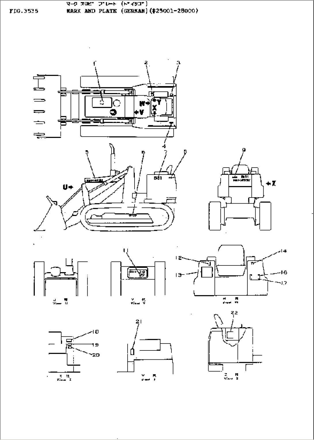 MARK AND PLATE (GERMAN)(#25001-28000)