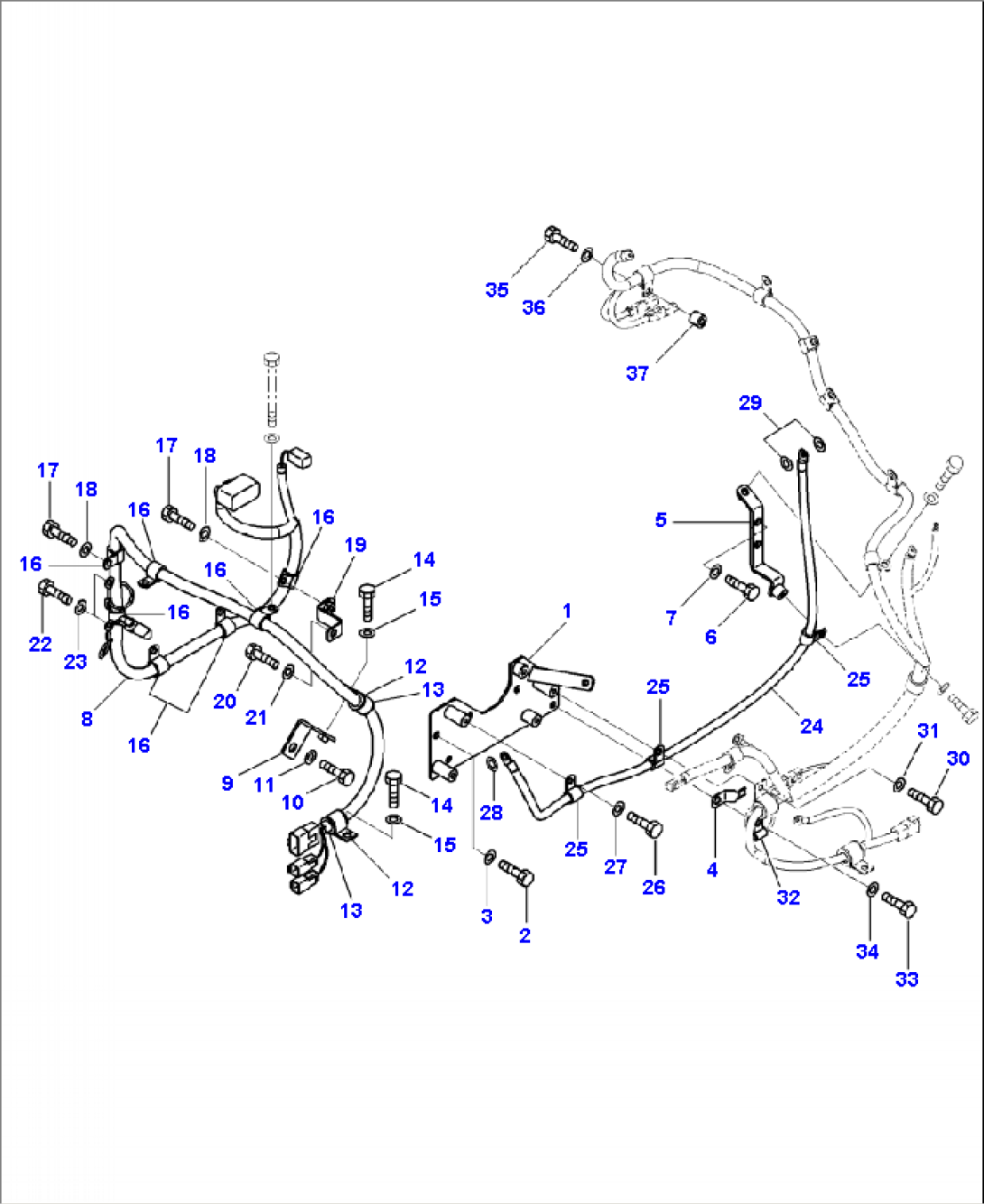B0110-02A0 WIRING HARNESS ENGINE TO CHASSIS