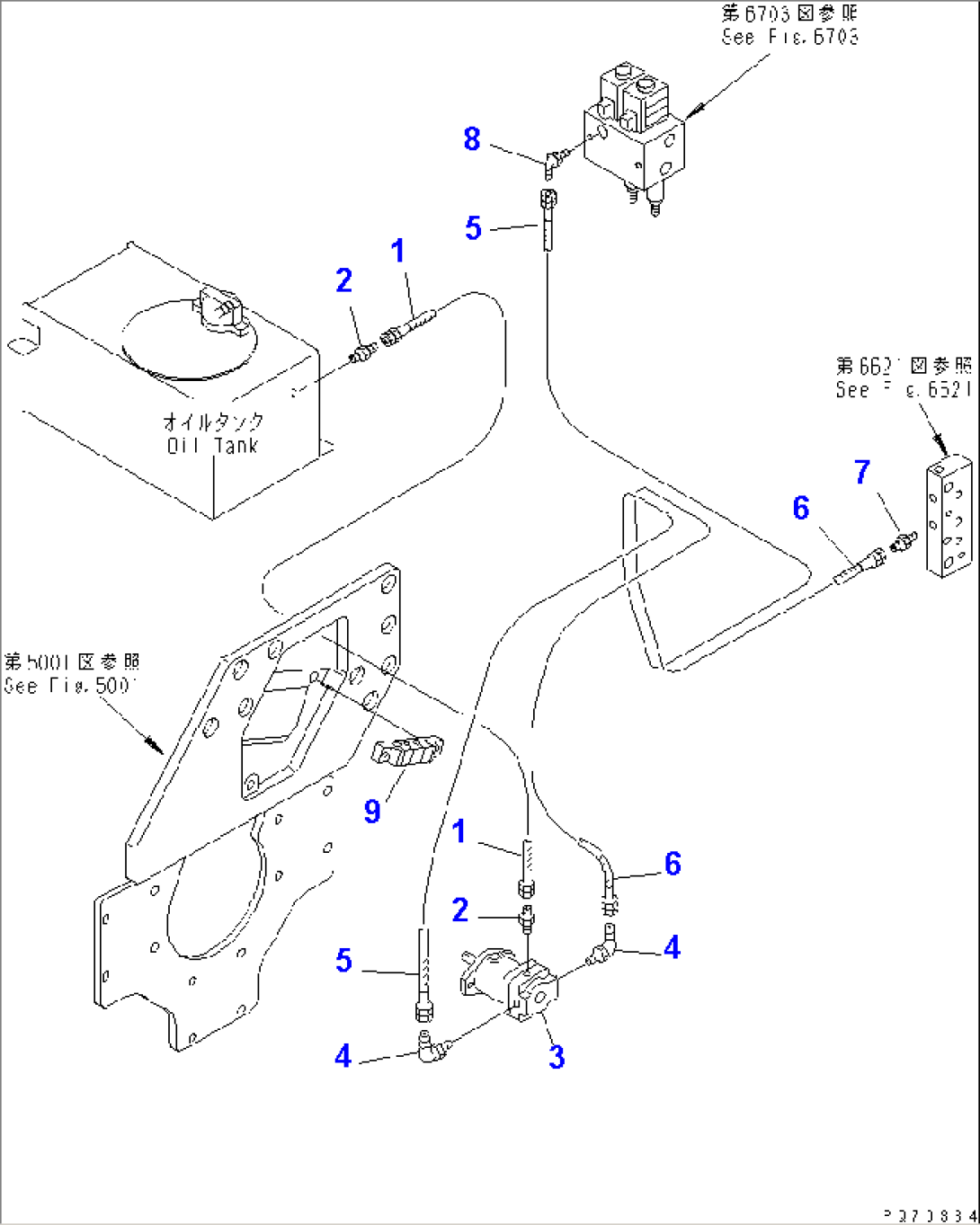 VIBRATION PIPING (FRONT LINE) (1/2)