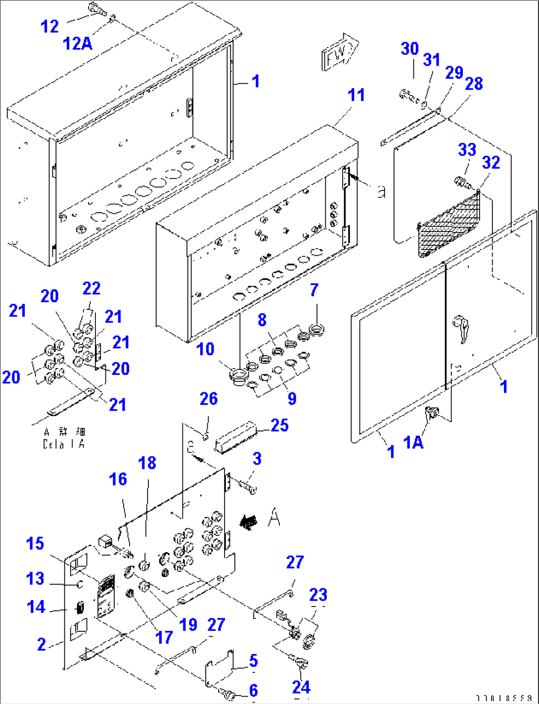 CONTROL PANEL WIRING (MAIN PANEL¤ 1/3)(#1001-1027)