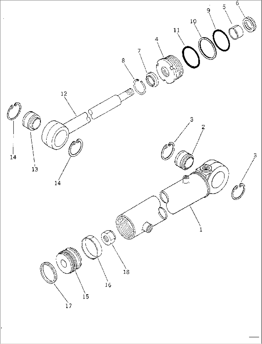 POWER TILT CYLINDER(#10001-.)