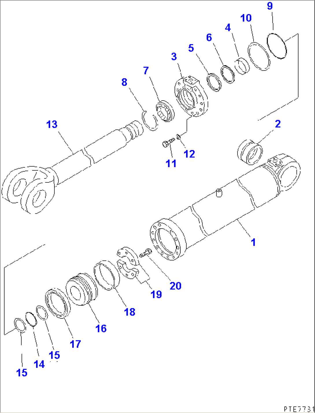 LIFT CYLINDER(#53100-)