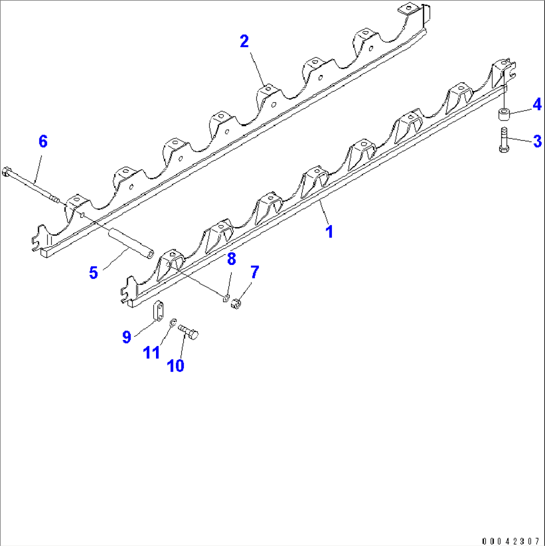TRACK ROLLER GUARD (L.H)