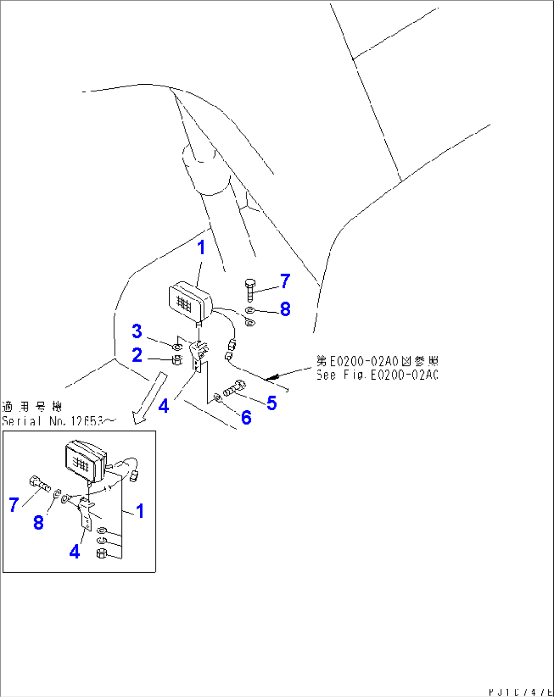 WIRING (WORKING LAMP¤ FRONT)