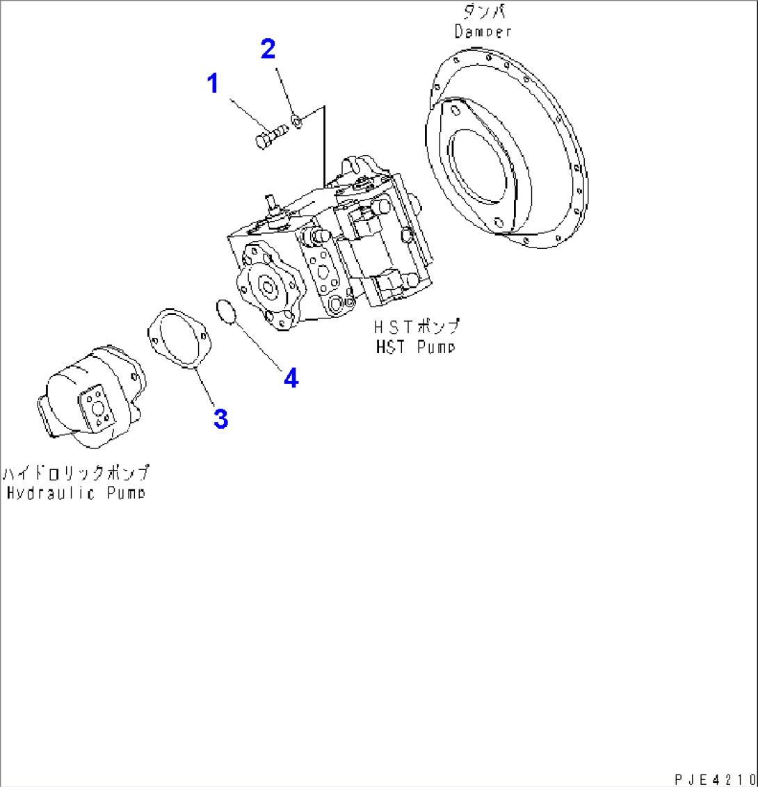 HST PUMP (HST PUMP MOUNTING PARTS)