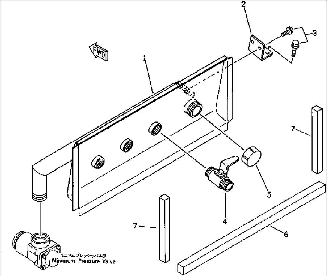 DISCHARGE MANIFOLD (EXCEPT JAPAN)