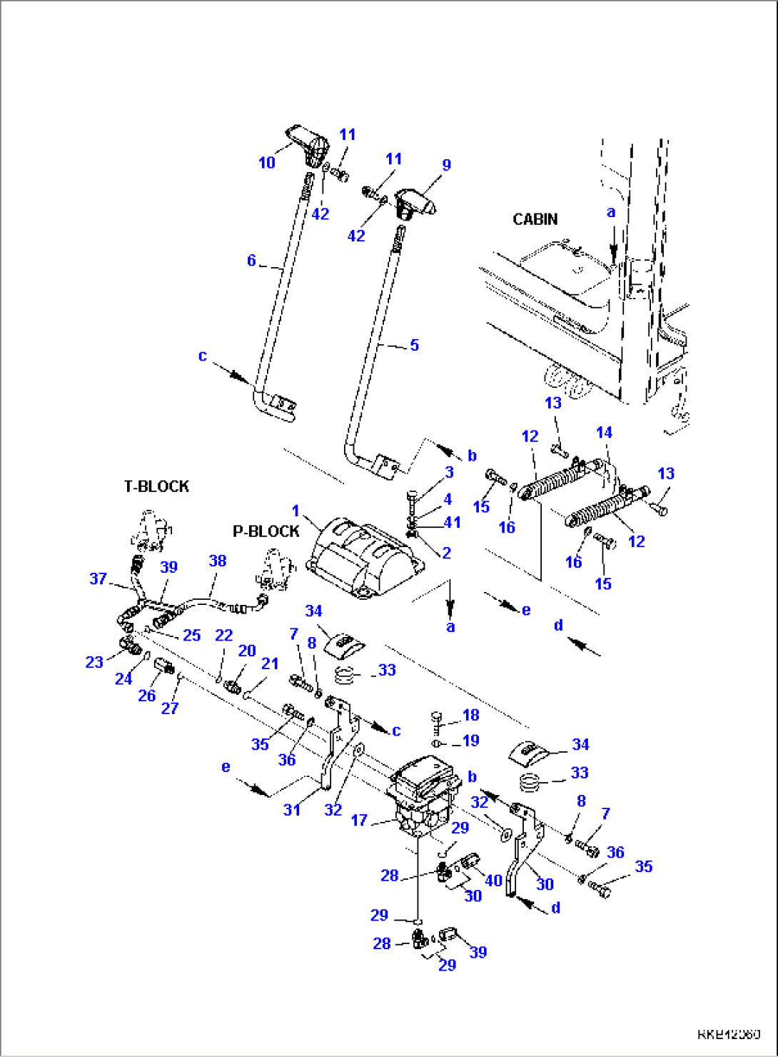 TRAVEL CONTROL LEVER (CAB)