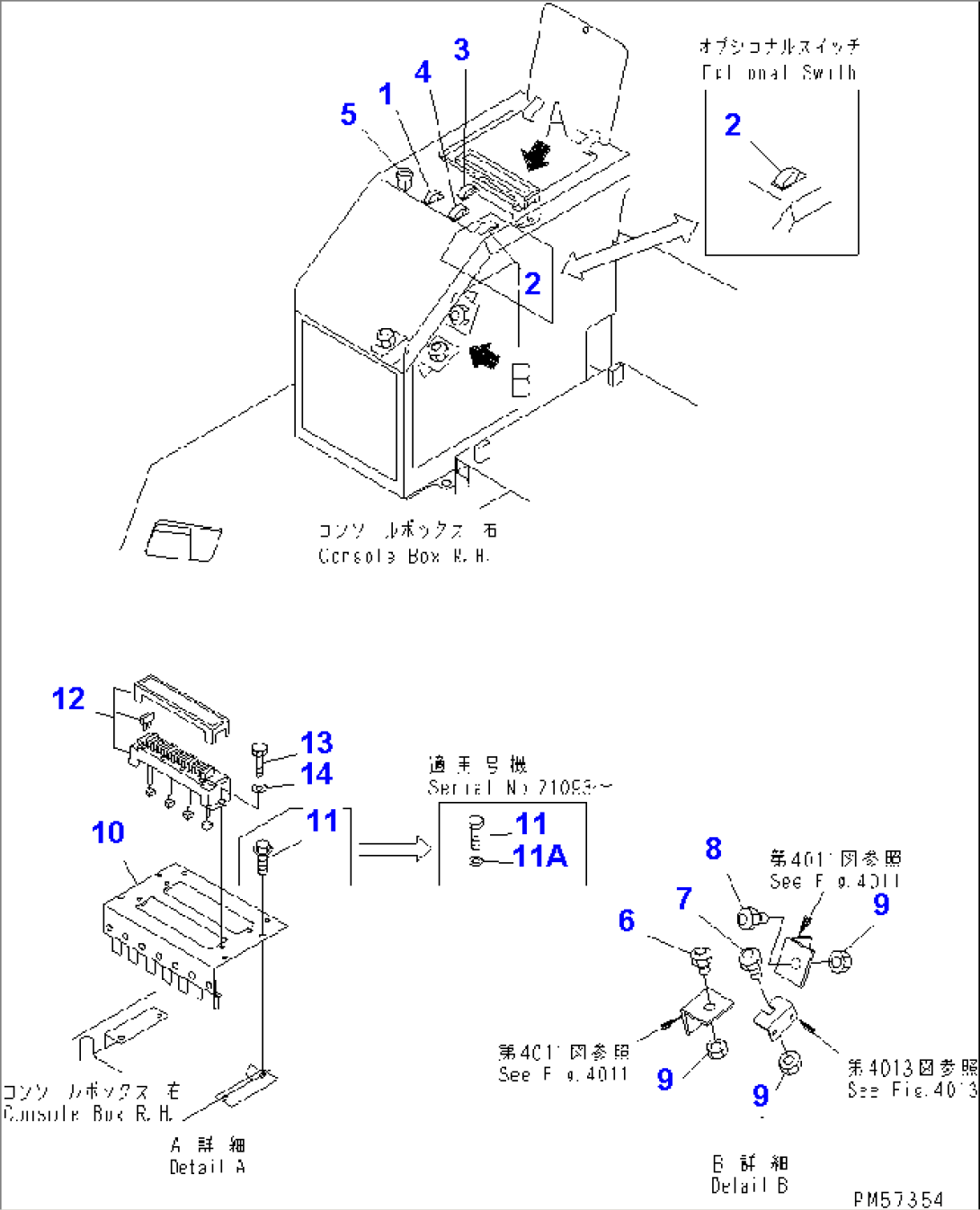 ELECTRICAL SYSTEM (CONSOLE BOX LINE) (3/4)