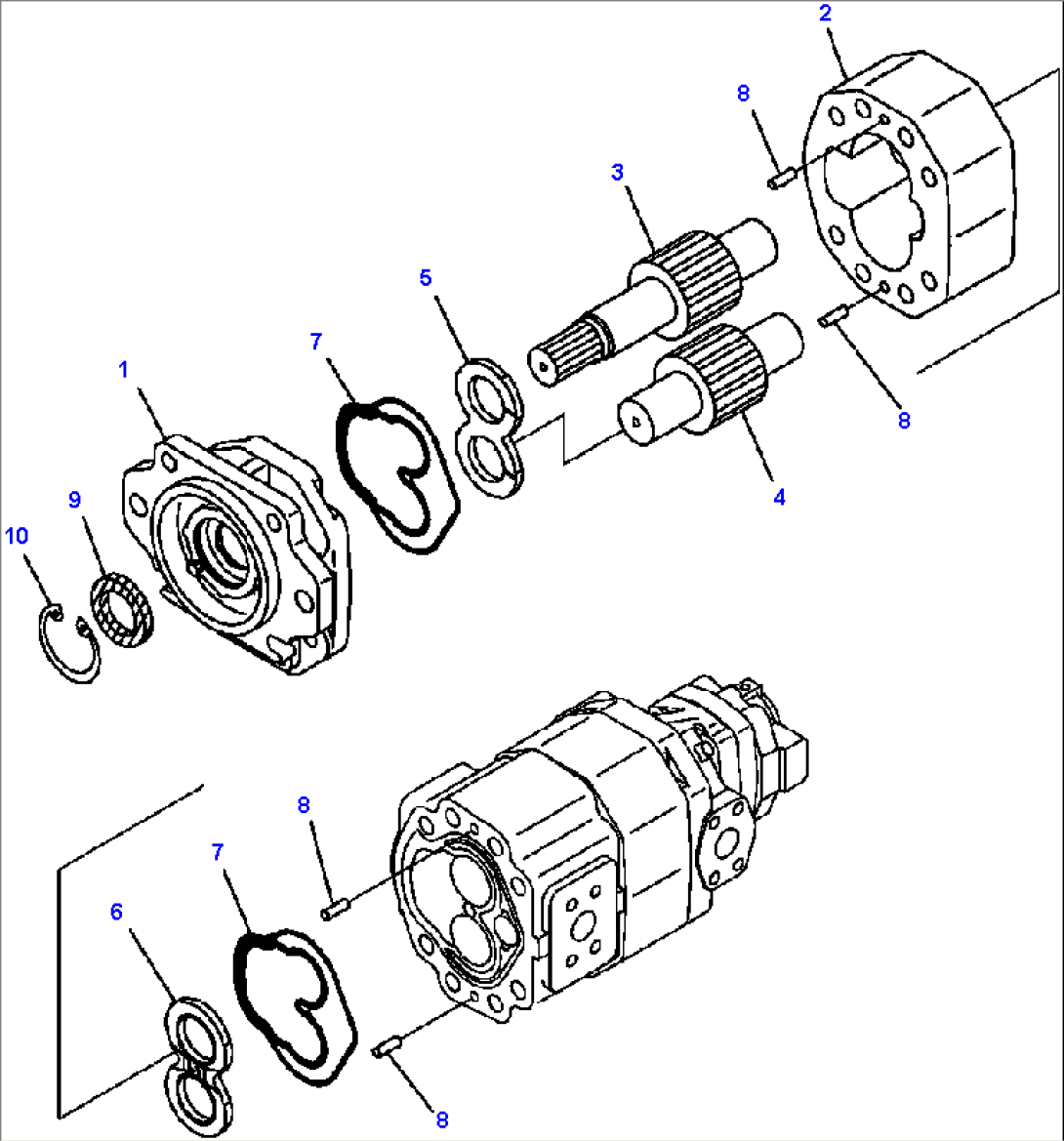 H0210-01A1 HYDRAULIC PUMP SDR80+80+SB8 (1/3)