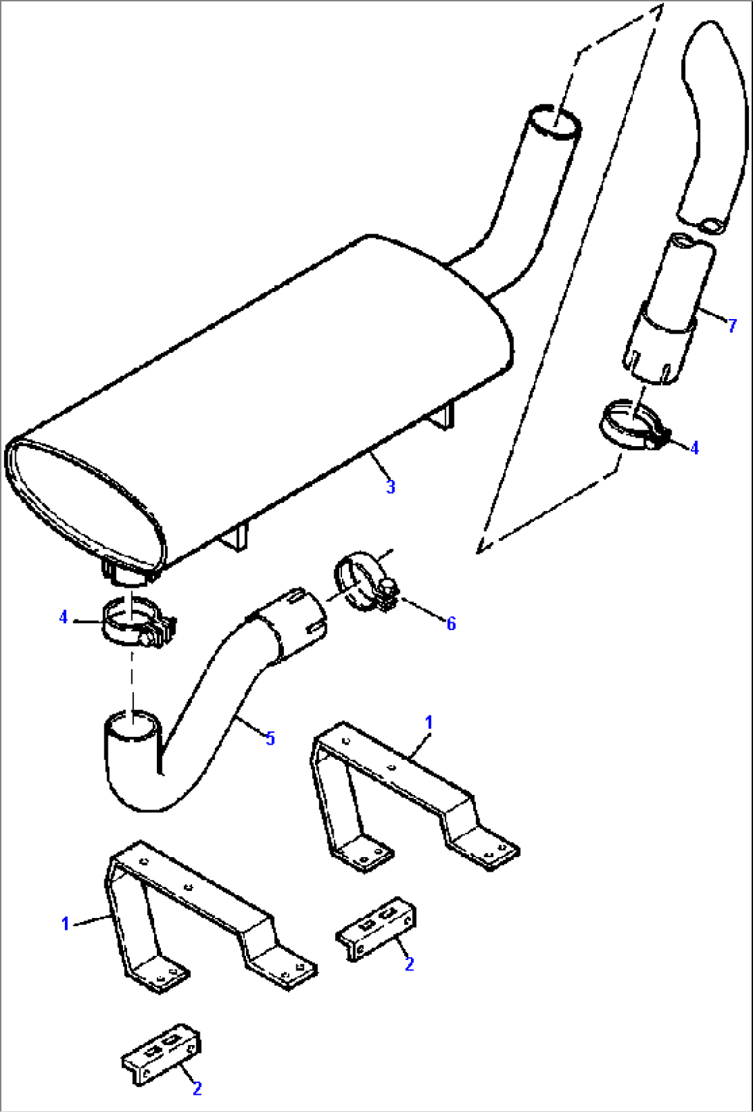 EXHAUST SYSTEM FOR MODEL 515C/515CH