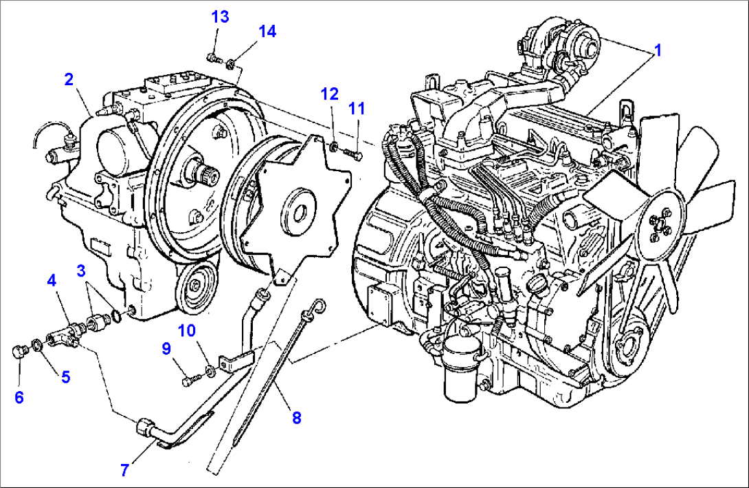 ENGINE AND DRIVE CONNECTION