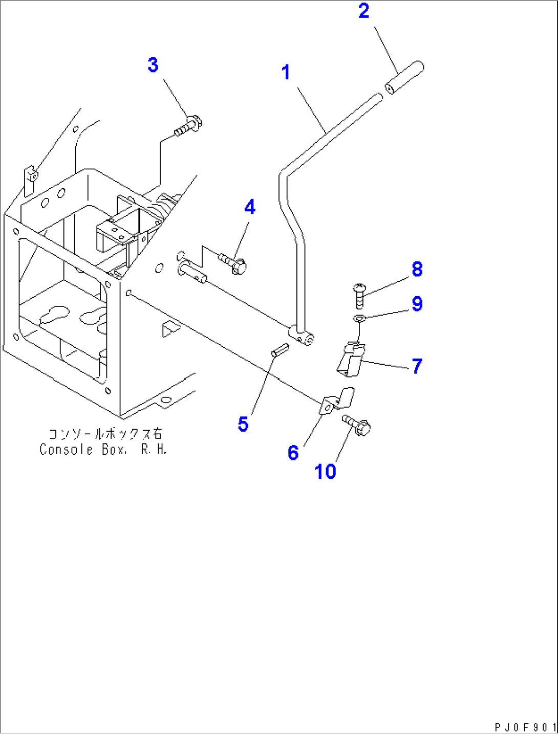 LOADER CONTROL (LOCK LEVER)(#54095-)