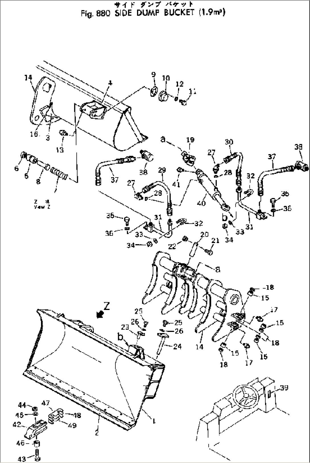 SIDE DUMP BUCKET (1.9M3)(#10001-)