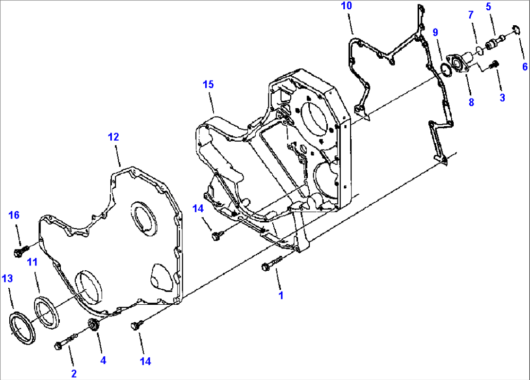 FIG. A2109-A2A2 FRONT GEAR COVER