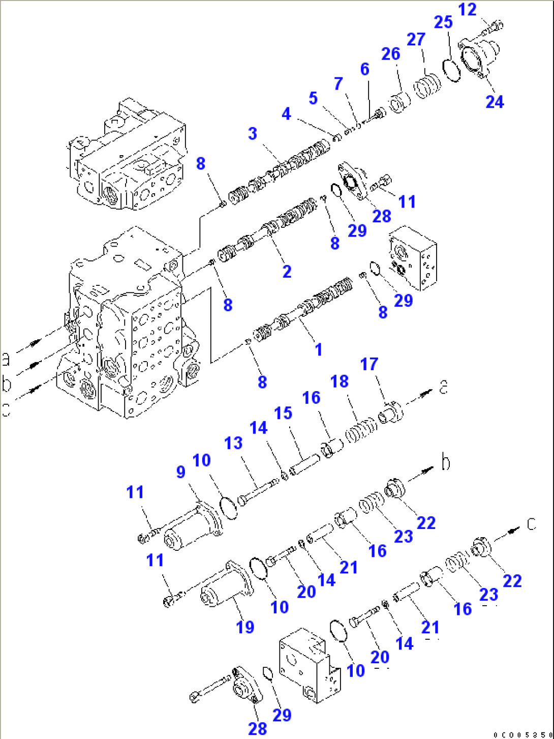 CONTROL VALVE (4-SPOOL) (2/8)