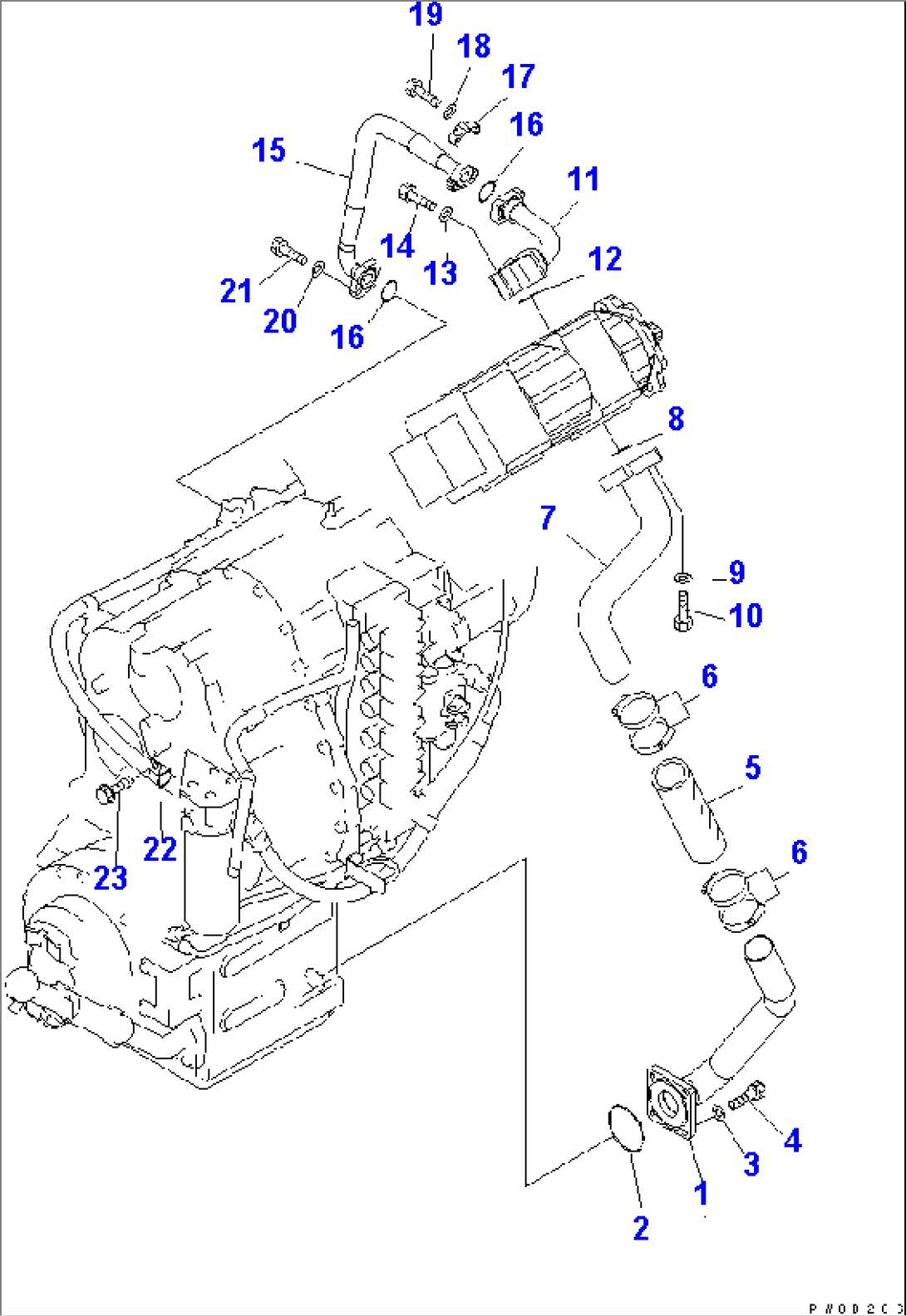 HYDRAULIC PUMP (TRANSMISSION LINE)