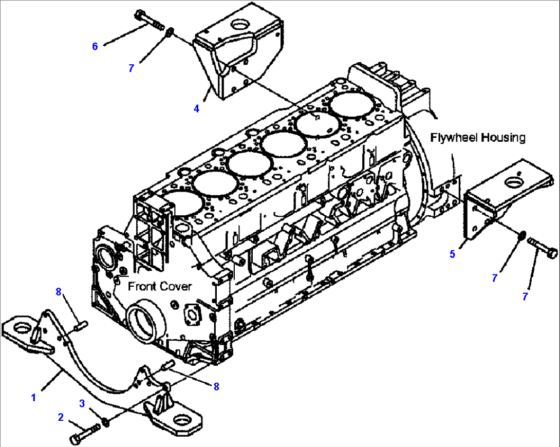 FIG. A2250-A4E2 ENGINE MOUNTING
