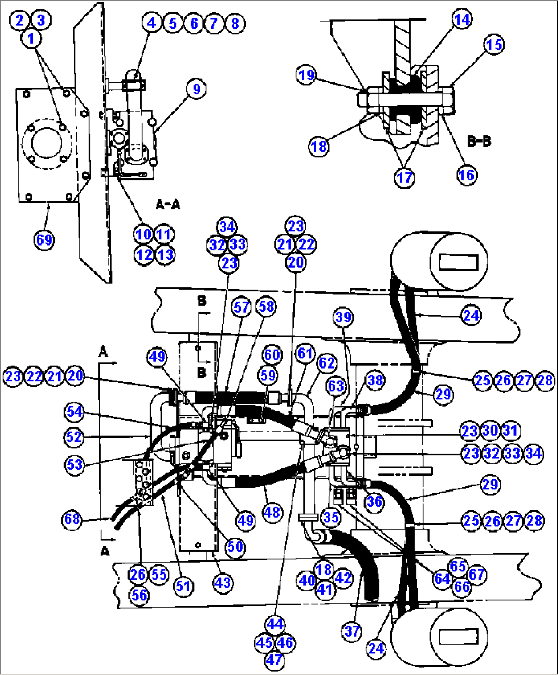 HOIST VALVE & CYLINDER PIPING