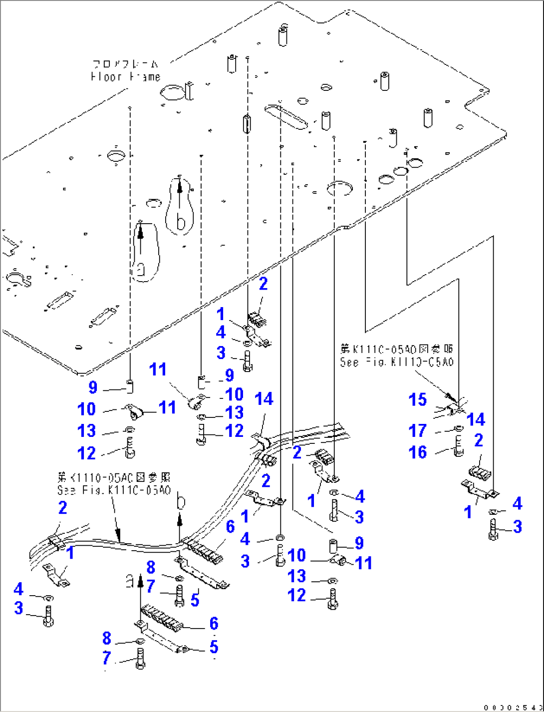 FLOOR (FLOOR PIPING CLAMP)