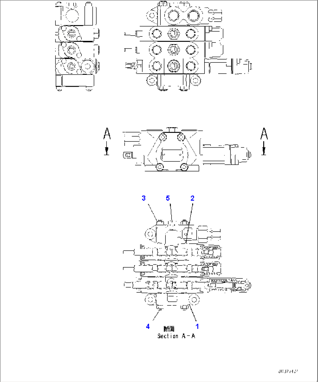 Hydraulic Oil Control Valve, Inner Parts (4/7) (#90210-)