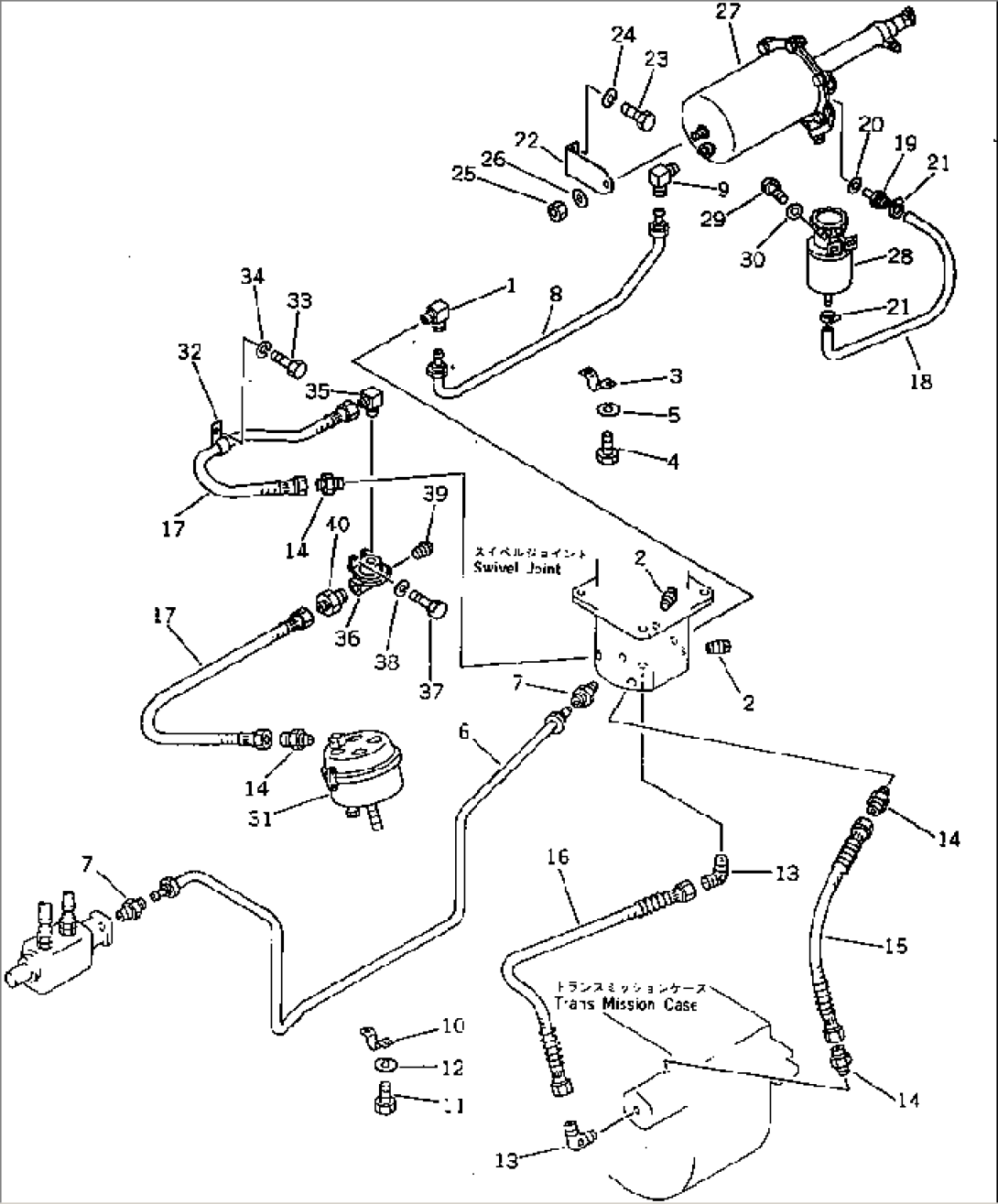 LOWER AIR PIPING (1/2) (SWIVEL JOINT TO AIR MASTER)