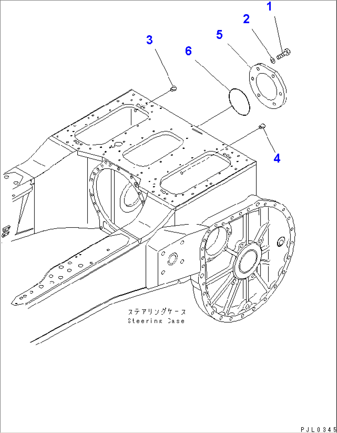 STEERING CASE REAR COVER (COLD WEATHER (A) SPEC.)(#14413-)