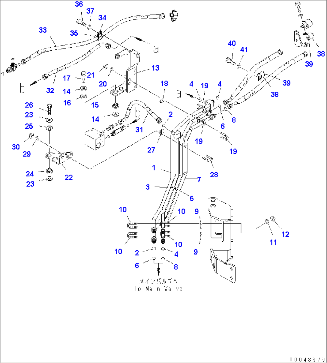 HYDRAULIC PIPING (PILOT LINE) (1/3)