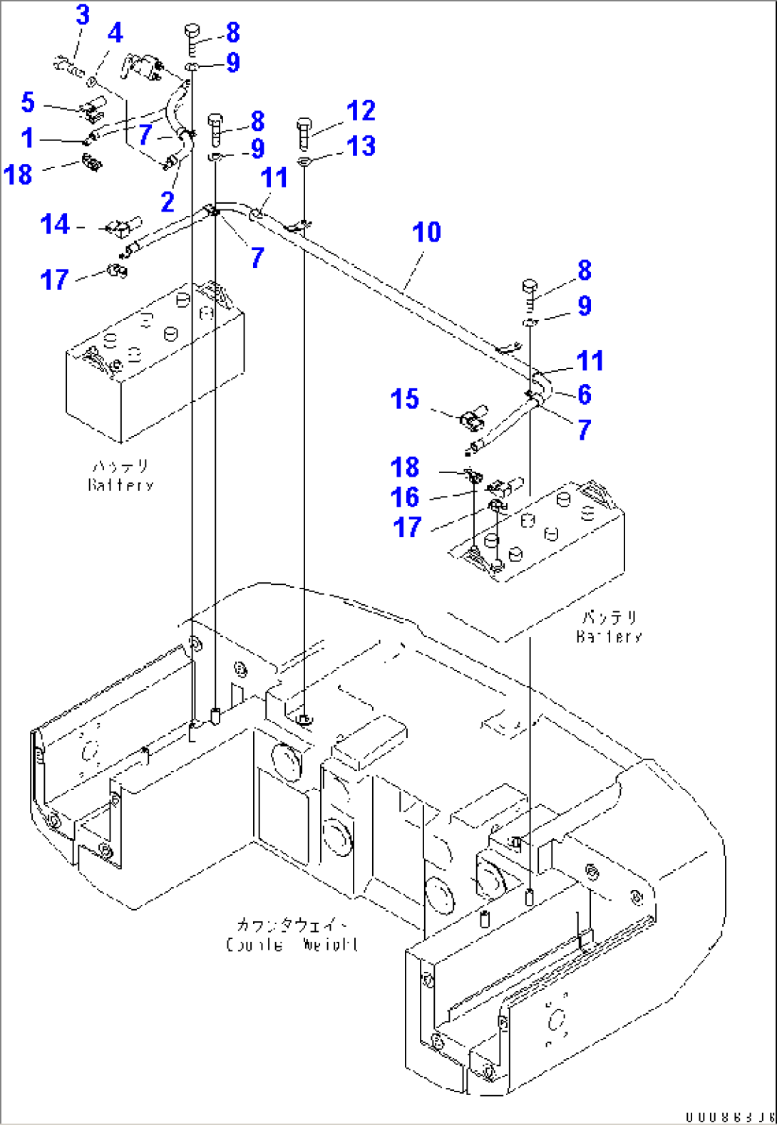 BATTERY BOX (BATTERY WIRE) (WITH DISCONNECT SWITCH)(#90001-)