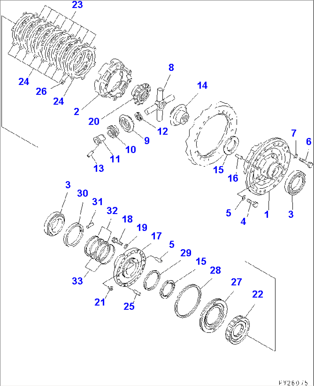 REAR DIFFERENTIAL (3/4) (WITH DIFFERENTIAL LOCK TYPE)