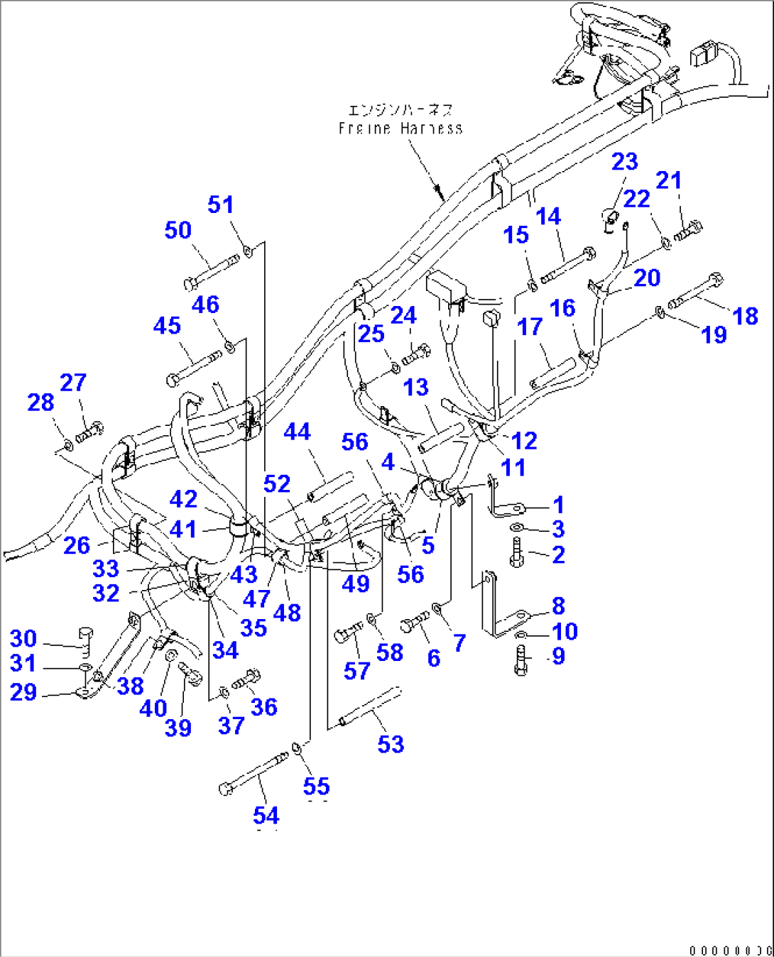 WIRING (ENGINE HARNESS) (2/2)(#1007-)