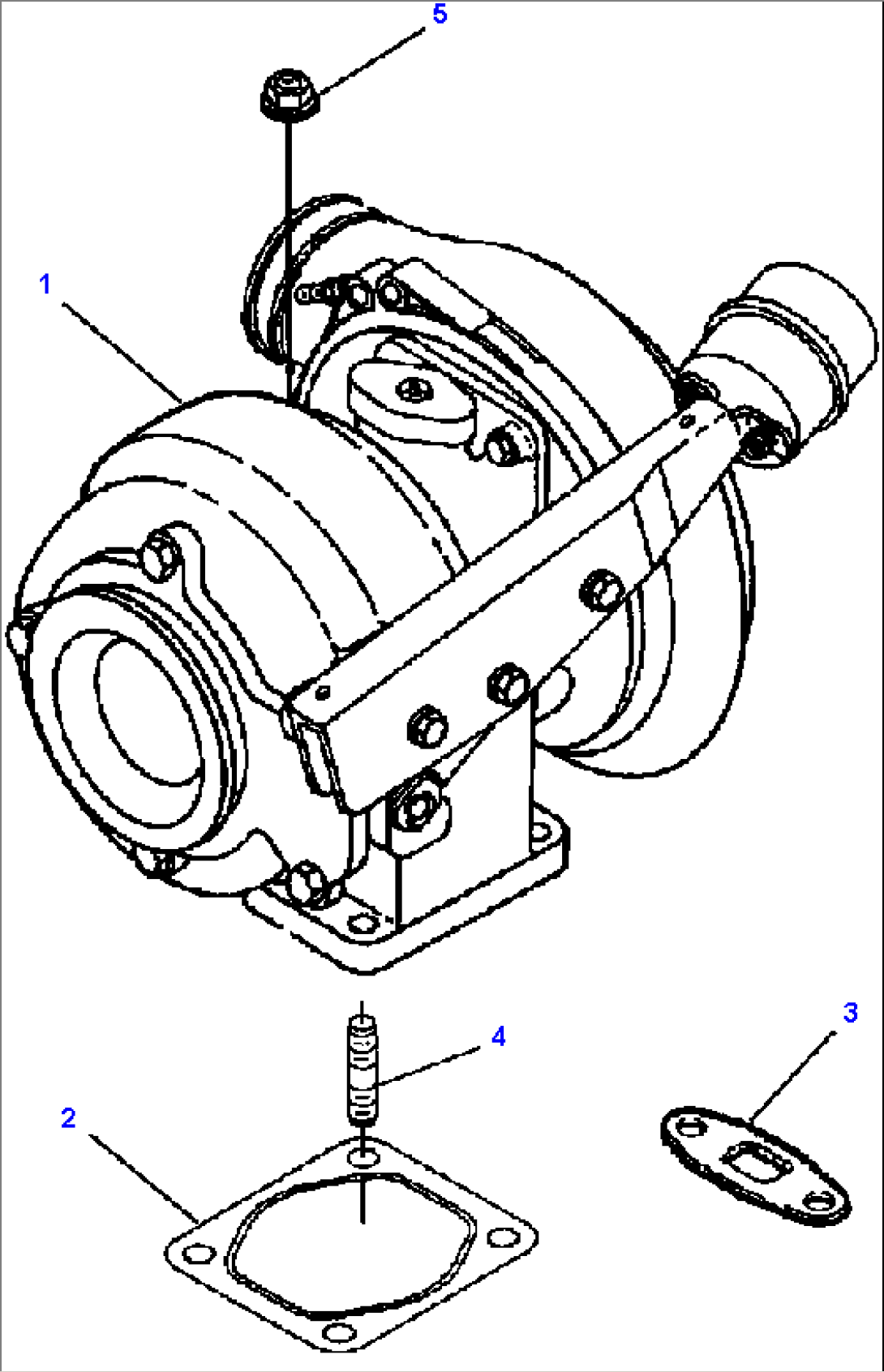 TURBOCHARGER AND MOUNTING